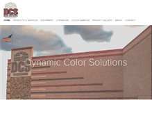 Tablet Screenshot of dynamiccolorsolutions.com